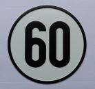 Geschwindigkeitsschild Alu 60 km/h
